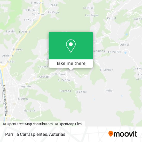 Parrilla Carraspientes map