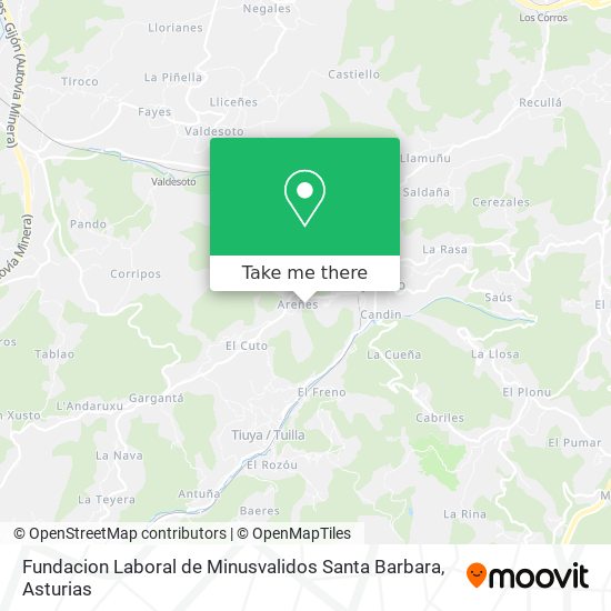 Fundacion Laboral de Minusvalidos Santa Barbara map