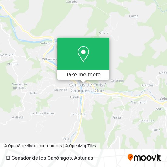 El Cenador de los Canónigos map