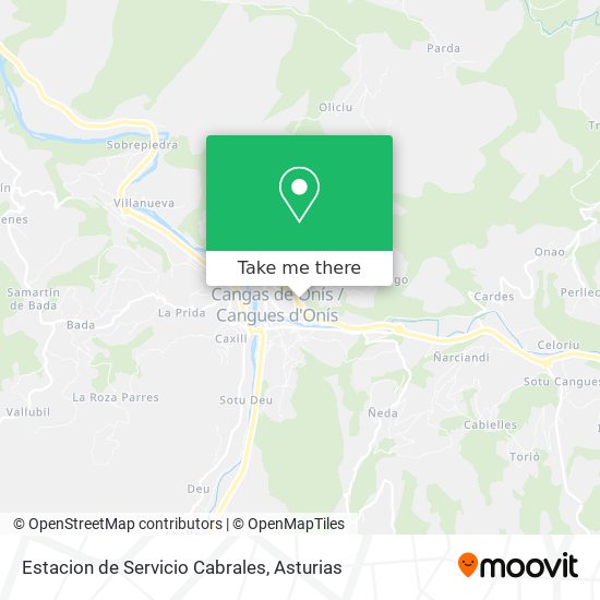 Estacion de Servicio Cabrales map