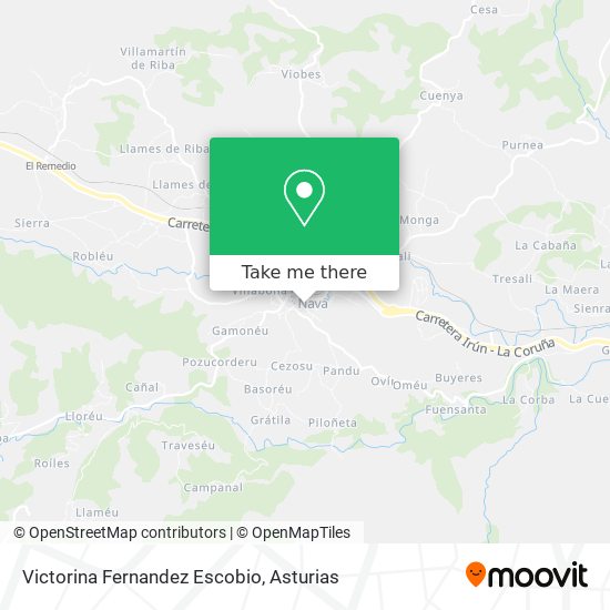 Victorina Fernandez Escobio map