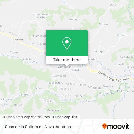 Casa de la Cultura de Nava map