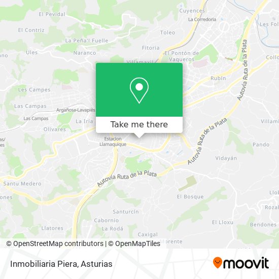 Inmobiliaria Piera map