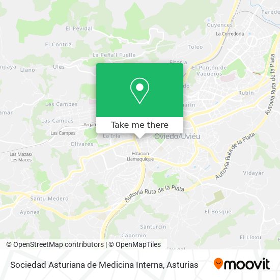 Sociedad Asturiana de Medicina Interna map