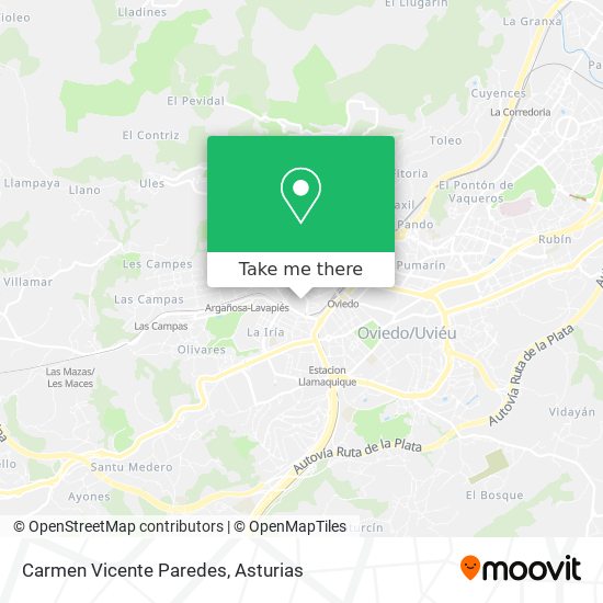 Carmen Vicente Paredes map
