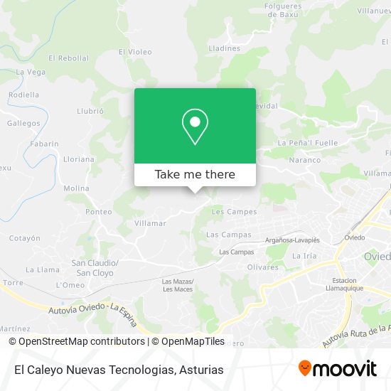 El Caleyo Nuevas Tecnologias map