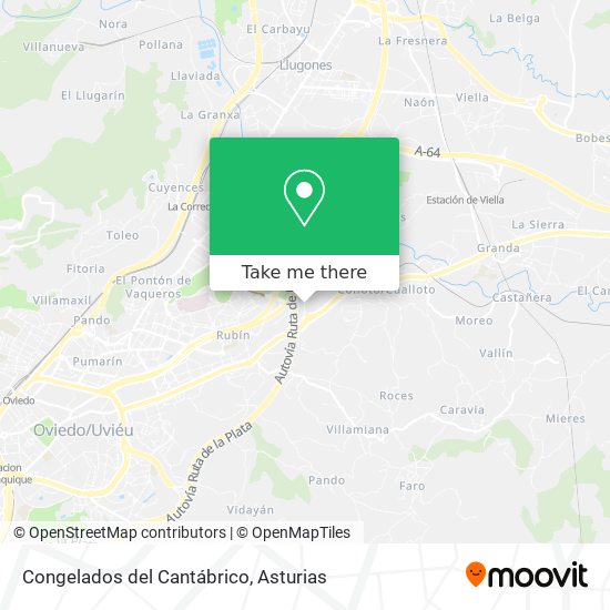 Congelados del Cantábrico map