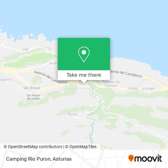 Camping Rio Puron map