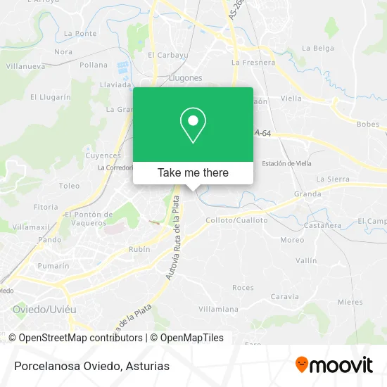 Porcelanosa Oviedo map