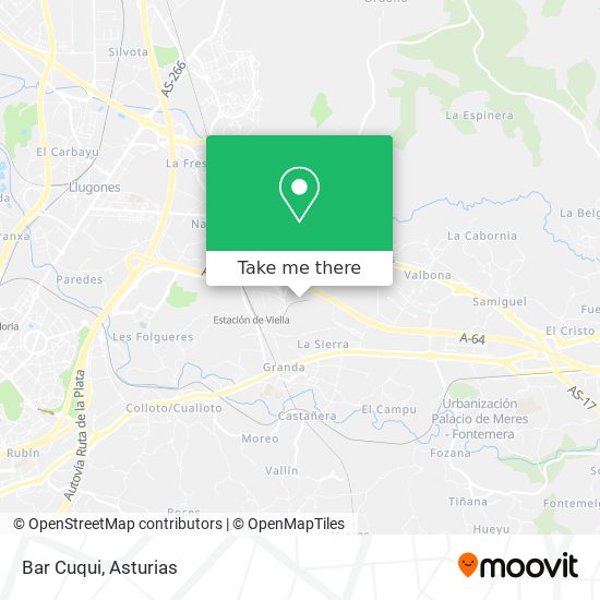 Bar Cuqui map