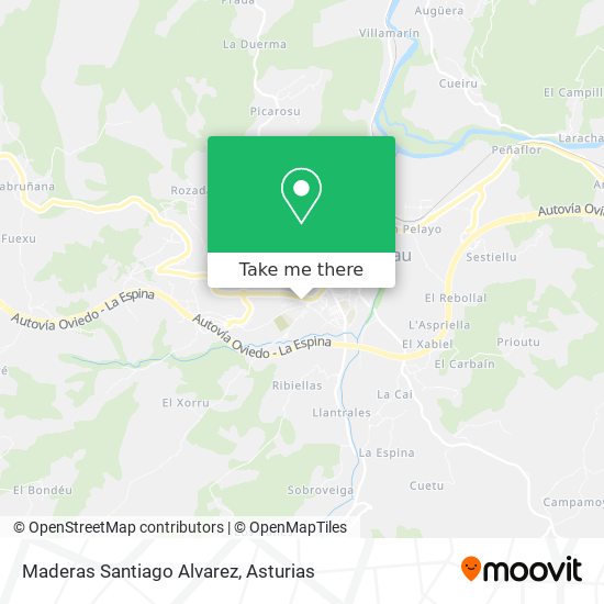 Maderas Santiago Alvarez map