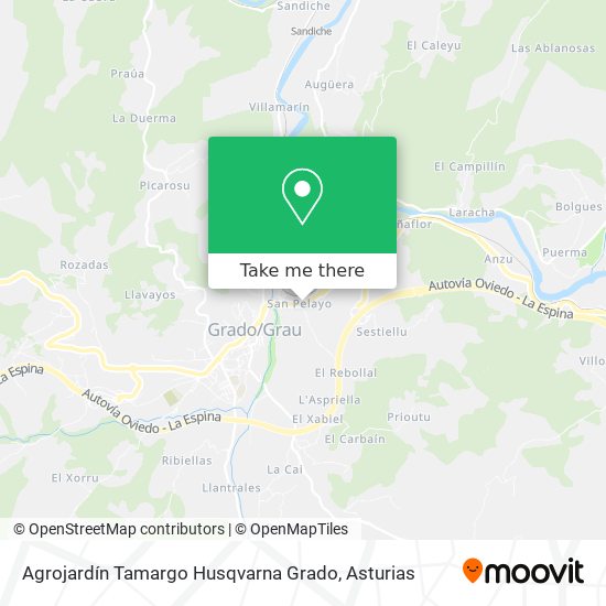 Agrojardín Tamargo Husqvarna Grado map