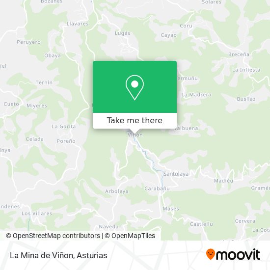 La Mina de Viñon map