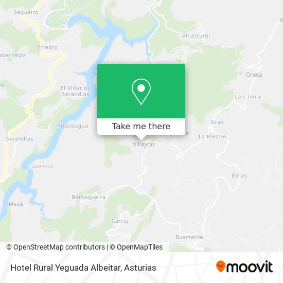 Hotel Rural Yeguada Albeitar map