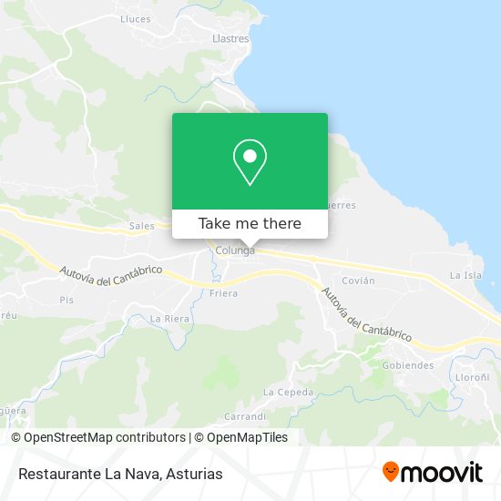 mapa Restaurante La Nava
