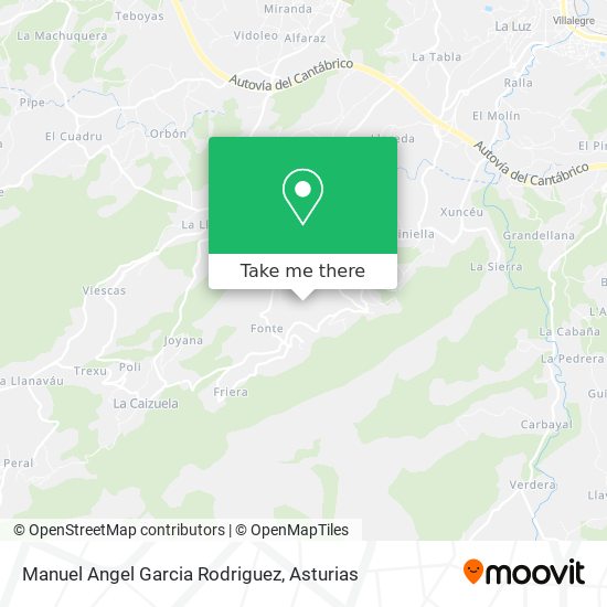 Manuel Angel Garcia Rodriguez map