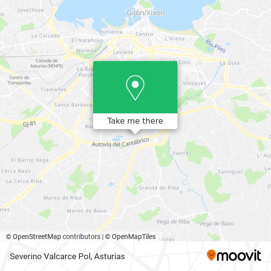 Severino Valcarce Pol map