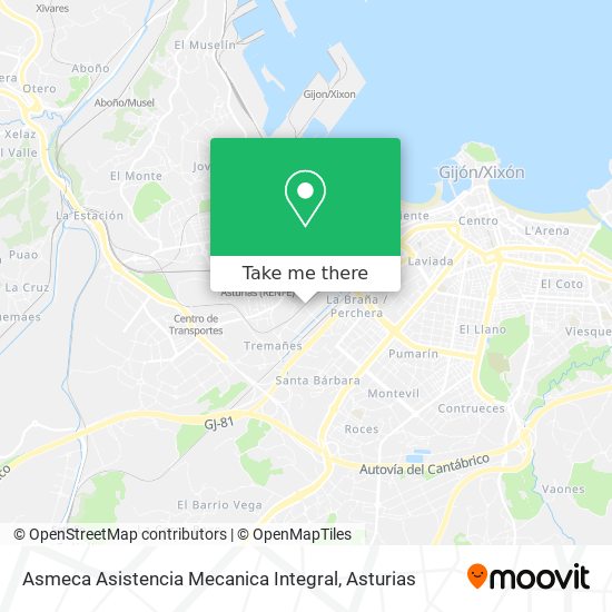 Asmeca Asistencia Mecanica Integral map