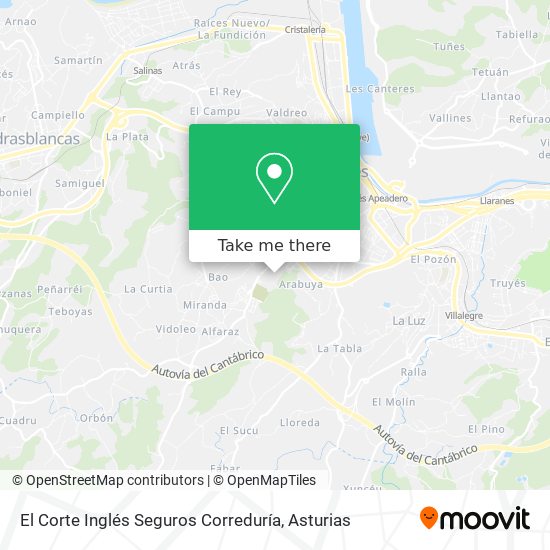 El Corte Inglés Seguros Correduría map