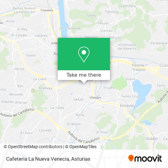 Cafeteria La Nueva Venecia map