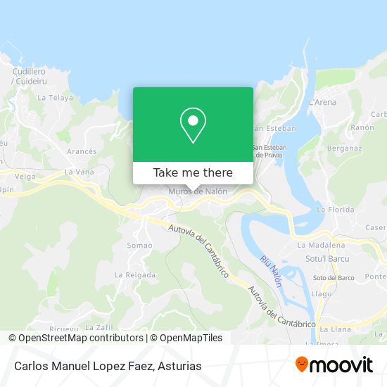 Carlos Manuel Lopez Faez map