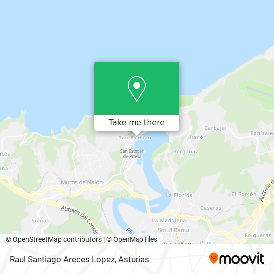 Raul Santiago Areces Lopez map