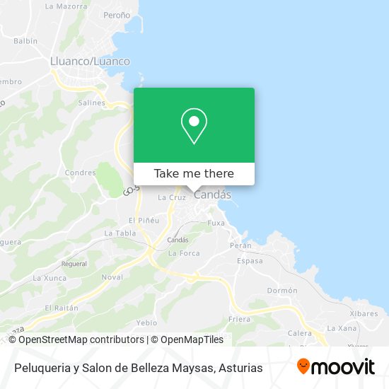 Peluqueria y Salon de Belleza Maysas map