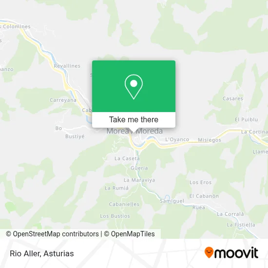 Rio Aller map