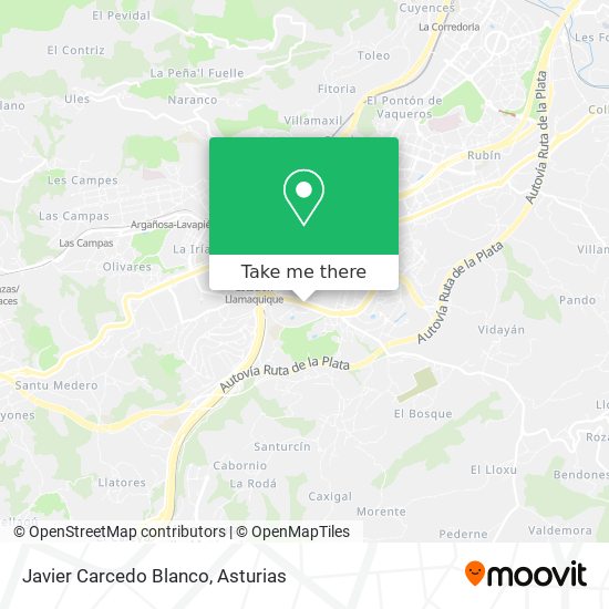 Javier Carcedo Blanco map
