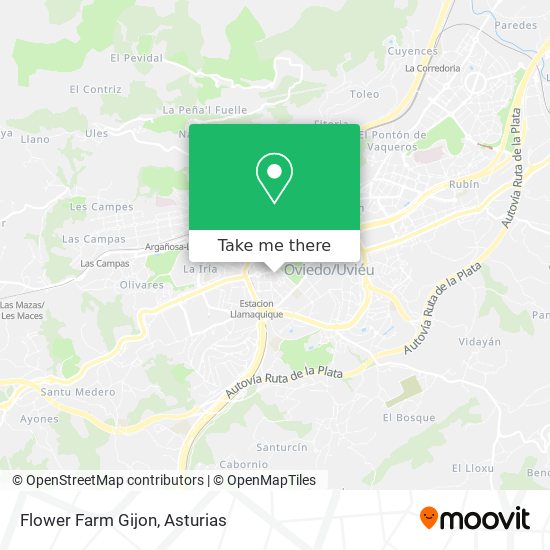 Flower Farm Gijon map