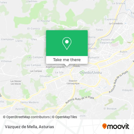 Vázquez de Mella map