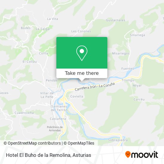 Hotel El Buho de la Remolina map