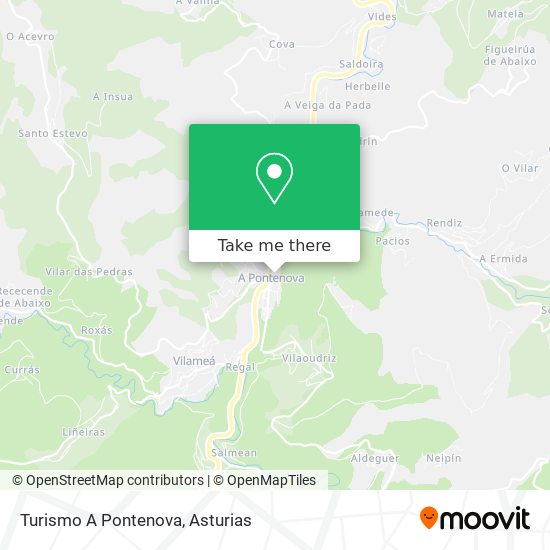 Turismo A Pontenova map