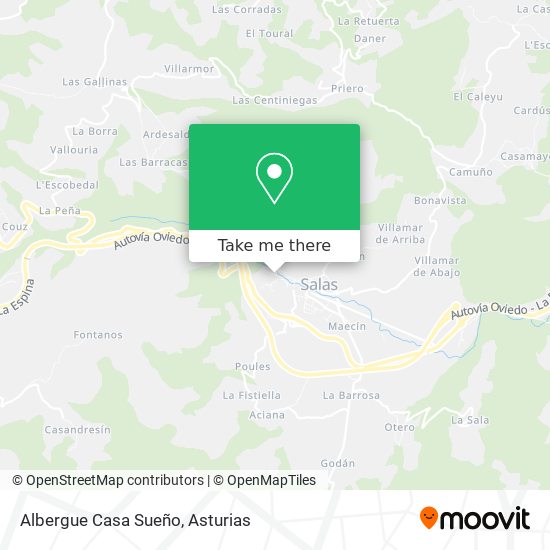 Albergue Casa Sueño map