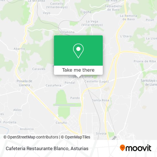 Cafeteria Restaurante Blanco map