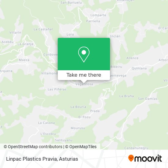 Linpac Plastics Pravia map