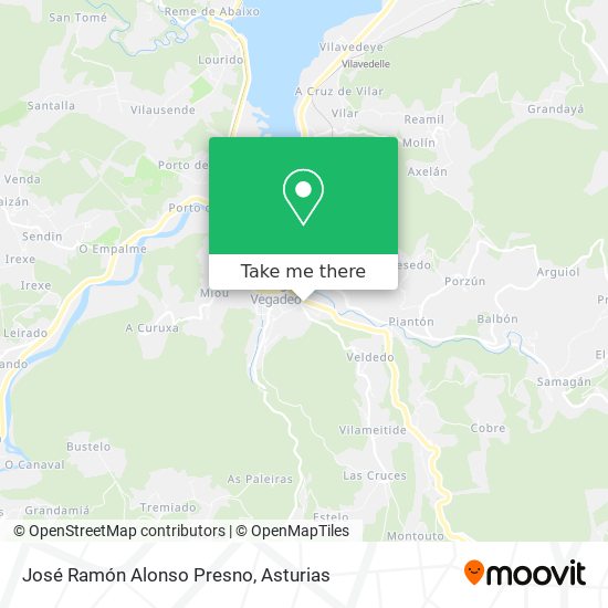 José Ramón Alonso Presno map