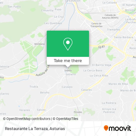 mapa Restaurante La Terraza