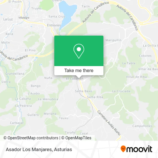 Asador Los Manjares map