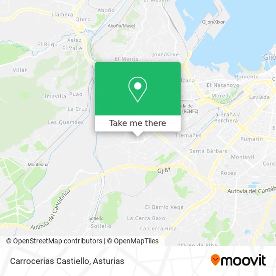 mapa Carrocerias Castiello