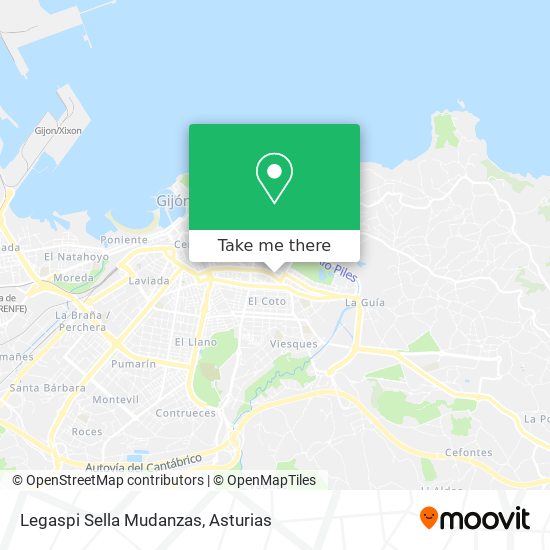 mapa Legaspi Sella Mudanzas