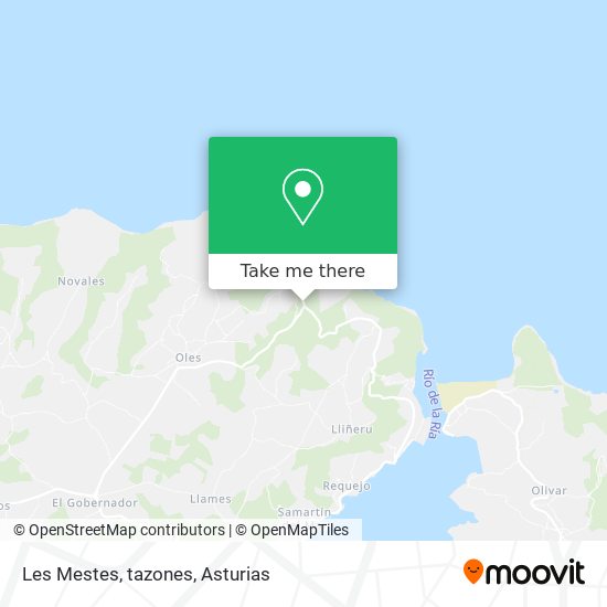 Les Mestes, tazones map