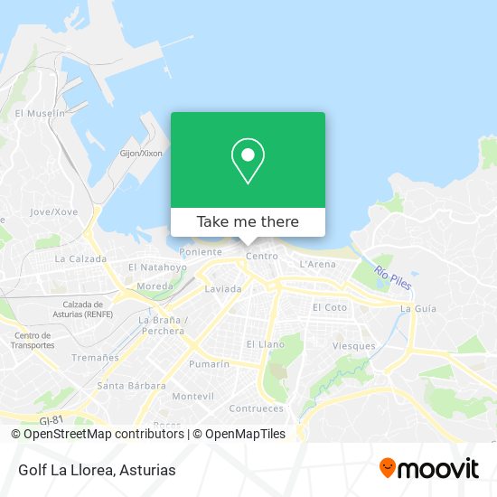 Golf La Llorea map