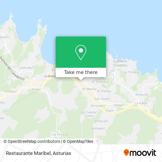 mapa Restaurante Maribel