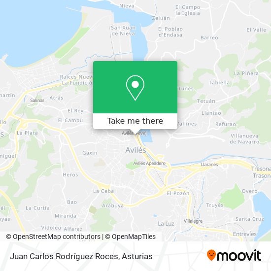 Juan Carlos Rodríguez Roces map