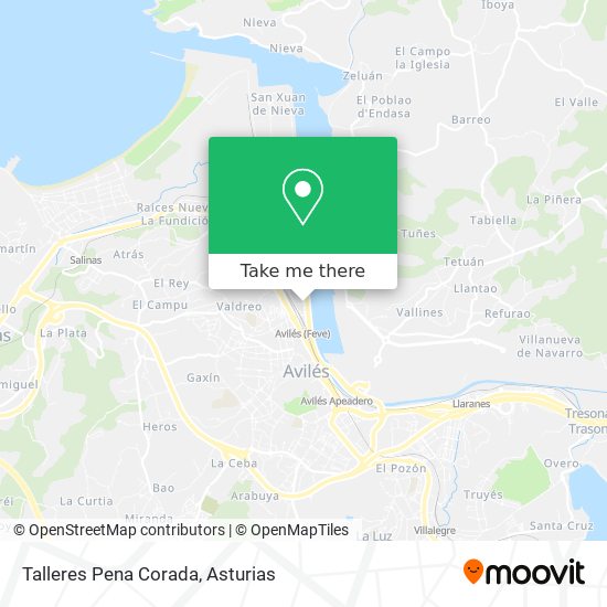 Talleres Pena Corada map