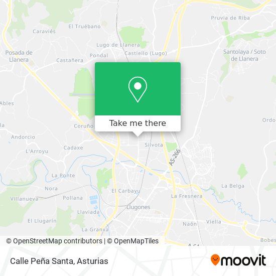 Calle Peña Santa map