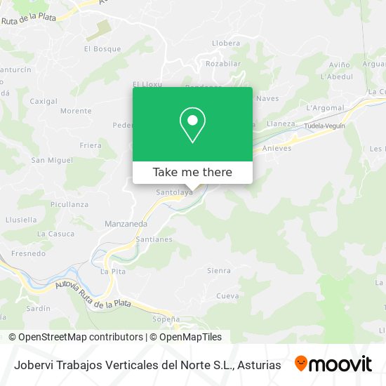 Jobervi Trabajos Verticales del Norte S.L. map