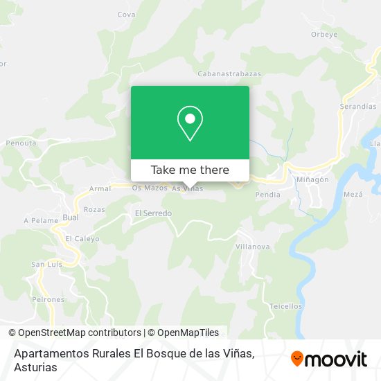 Apartamentos Rurales El Bosque de las Viñas map