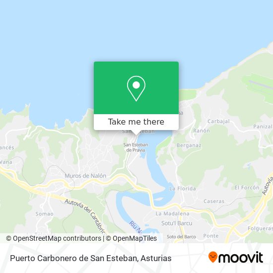 Puerto Carbonero de San Esteban map